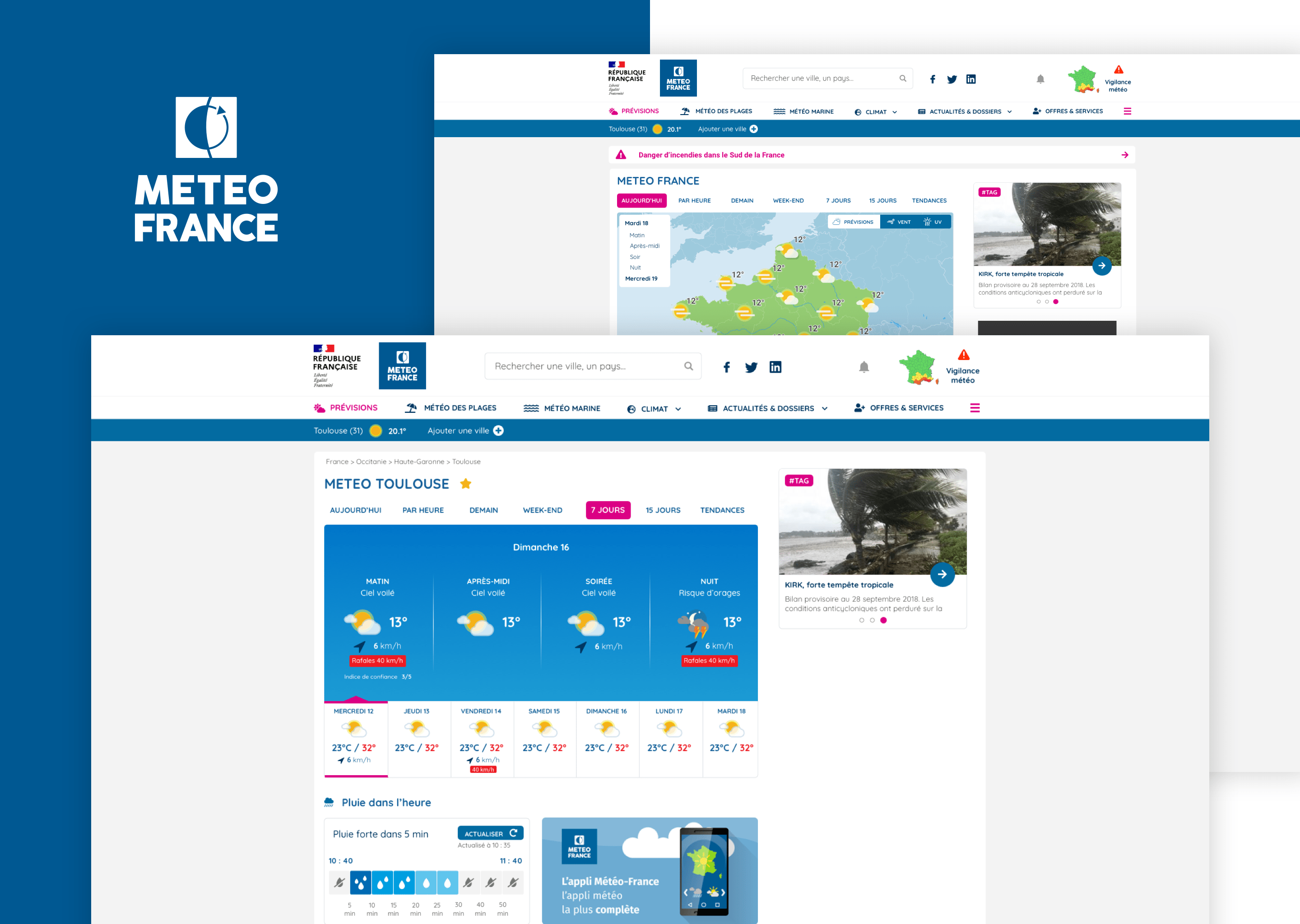 UI/UX Design Météo France