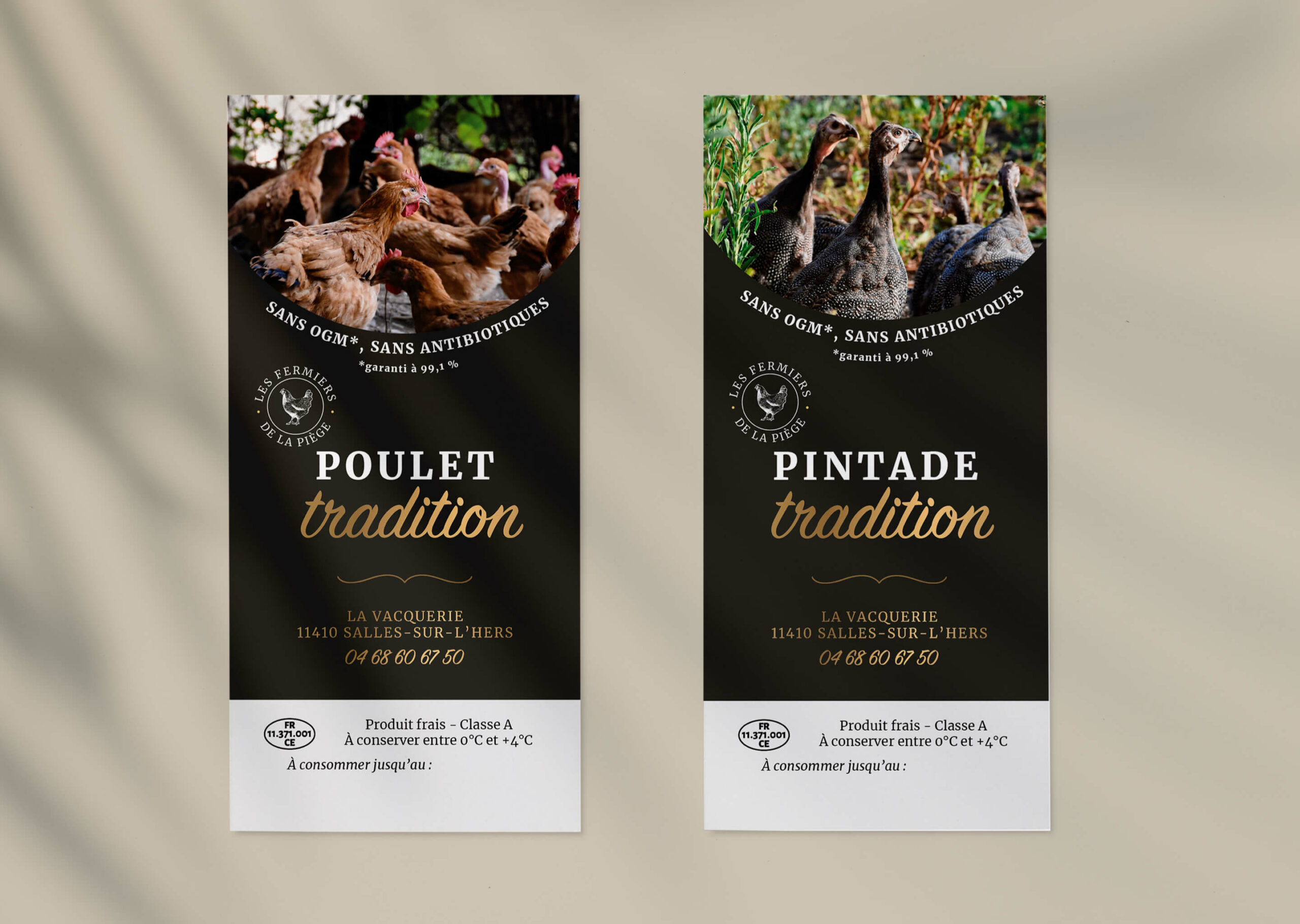 Etiquette-poulet Graphiste Villefranche-de-Lauragais